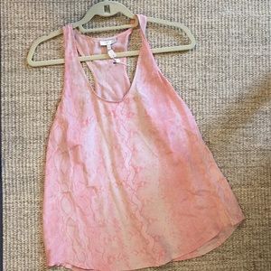 Joie NWT (partial tag) pink silk racerback tank